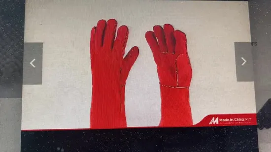 Puncture Resistance Steel Foundries Goatskin Goatskin Leather Arc TIG Welding Glove