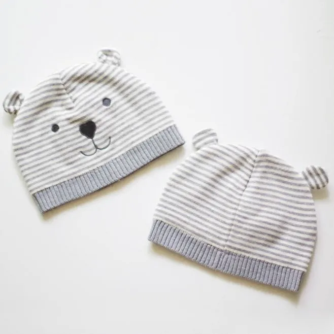 Bebê inverno quente malha chapéu infantil criança criança crochê gorro de algodão lindo boné